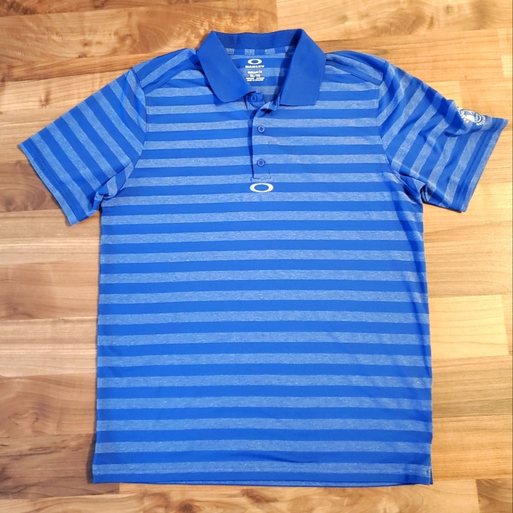 Oakley Pebble Beach Golf Links Polo Shirt XL Blue